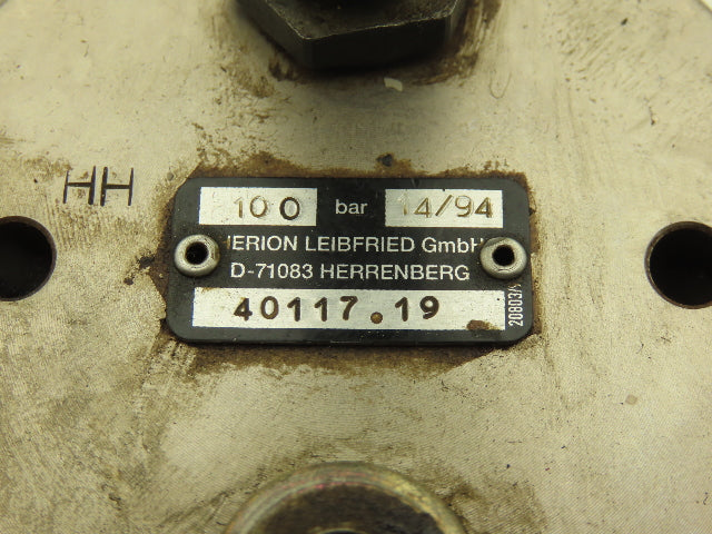 Herion 40117.19 Workholding Cylinder 100 Bar 15mm Stroke M75-2.0 Thread