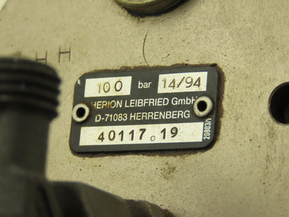 Herion 40117.19 Workholding Cylinder 100 Bar 15mm Stroke M75-2.0 Thread