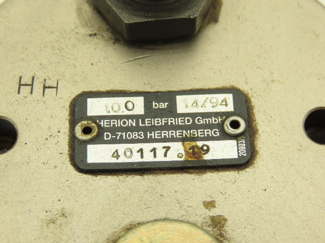 Herion 40117.19 Workholding Cylinder 100 Bar 15mm Stroke M75-2.0 Thread