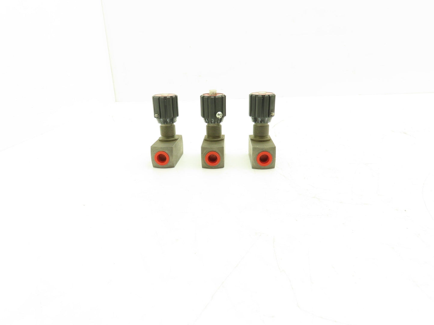 Herion DRV-8-1.1/0-P Needle Valve w/Reverse Flow Check 1/4"npt MU-08HR  Lot of 3