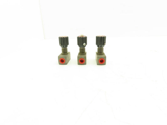 Herion DRV-8-1.1/0-P Needle Valve w/Reverse Flow Check 1/4"npt MU-08HR  Lot of 3