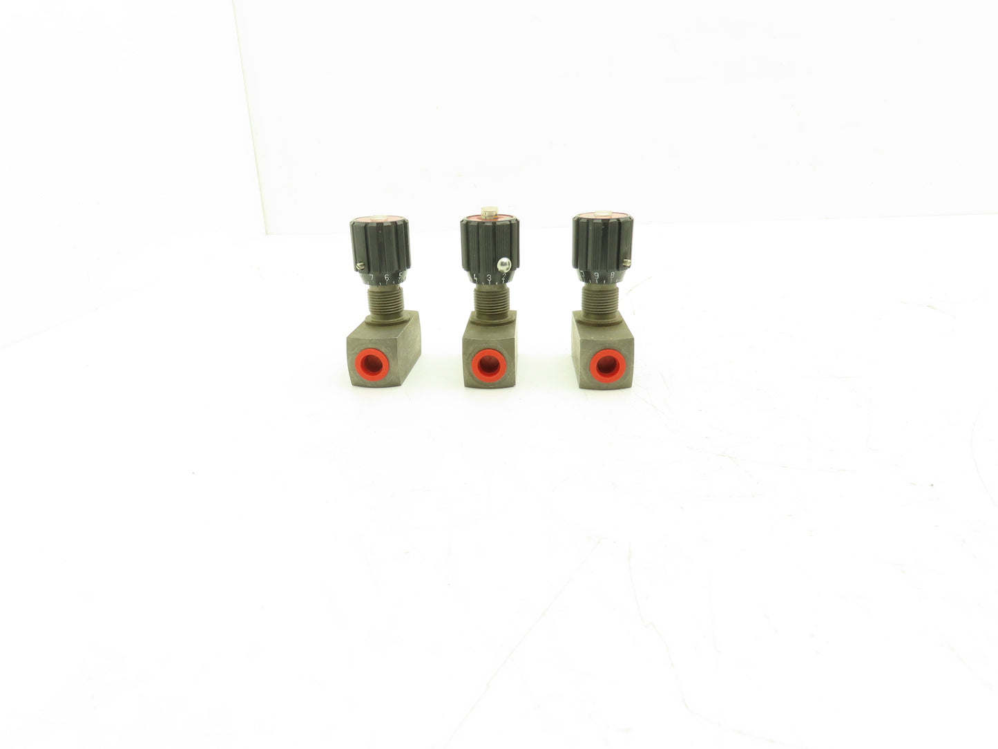 Herion DRV-8-1.1/0-P Needle Valve w/Reverse Flow Check 1/4"npt MU-08HR  Lot of 3