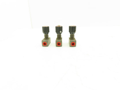 Herion DRV-8-1.1/0-P Needle Valve w/Reverse Flow Check 1/4"npt MU-08HR  Lot of 3