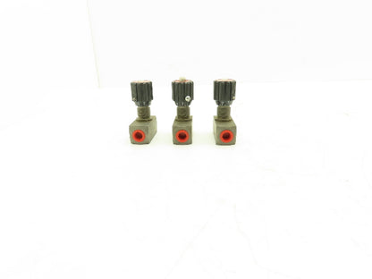 Herion DRV-8-1.1/0-P Needle Valve w/Reverse Flow Check 1/4"npt MU-08HR  Lot of 3