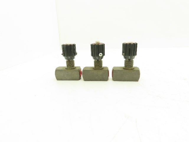 Herion DRV-8-1.1/0-P Needle Valve w/Reverse Flow Check 1/4"npt MU-08HR  Lot of 3