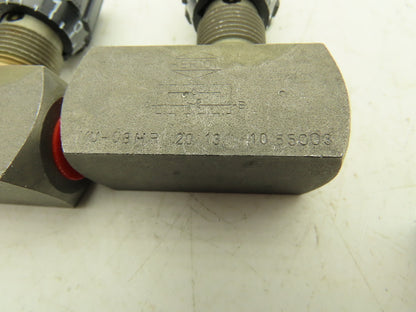 Herion DRV-8-1.1/0-P Needle Valve w/Reverse Flow Check 1/4"npt MU-08HR  Lot of 3