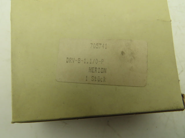 Herion DRV-8-1.1/0-P Needle Valve w/Reverse Flow Check 1/4"npt MU-08HR  Lot of 3