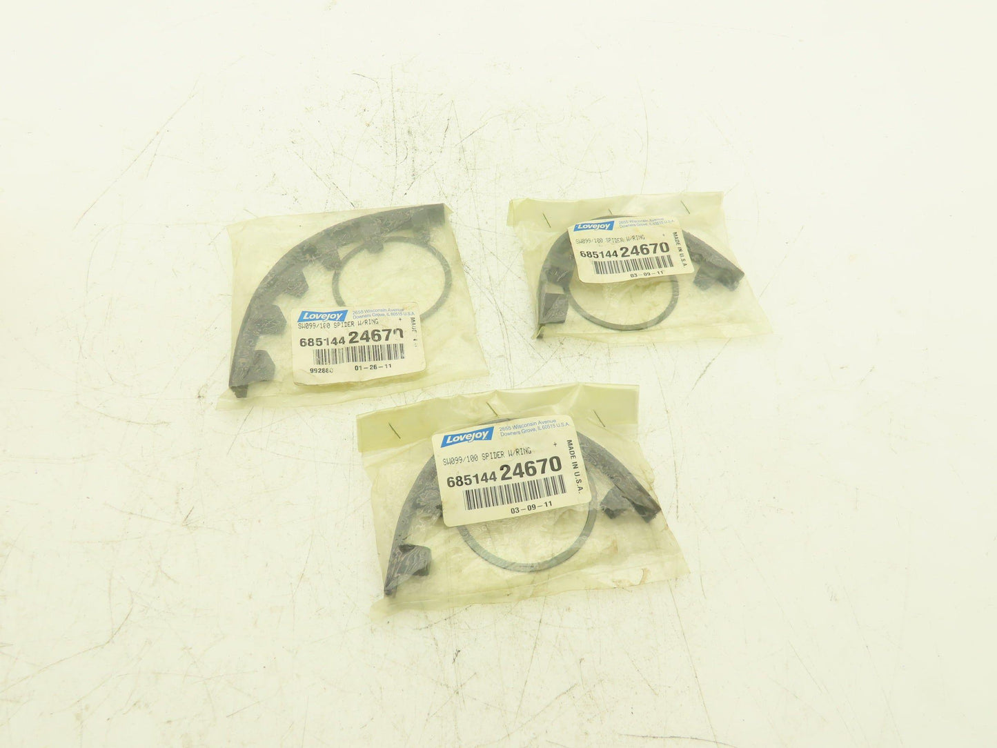 Lovejoy 68514424670 SW099-100 Spider Coupling Lot of 3