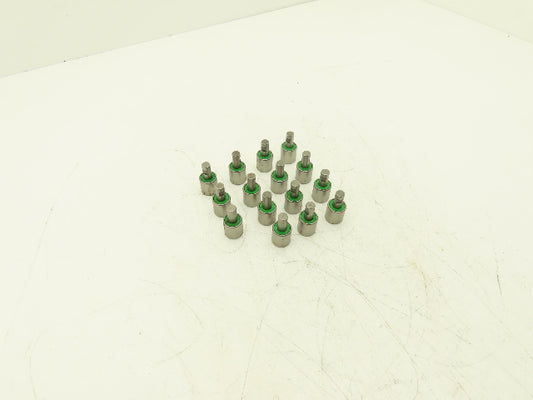 Temco NA Cam Follower Roller 19mm Dia 21mm W Stud 9mm Dia 18mm L Lot of 15