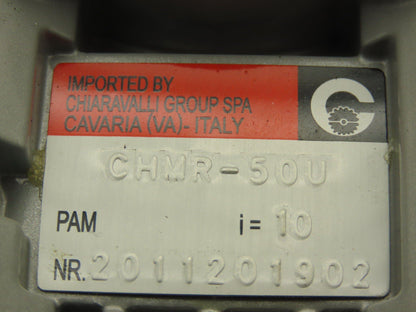 Chiaravalli CHMR-50U Gearbox 10:1 Reducer 175rpm Size 50