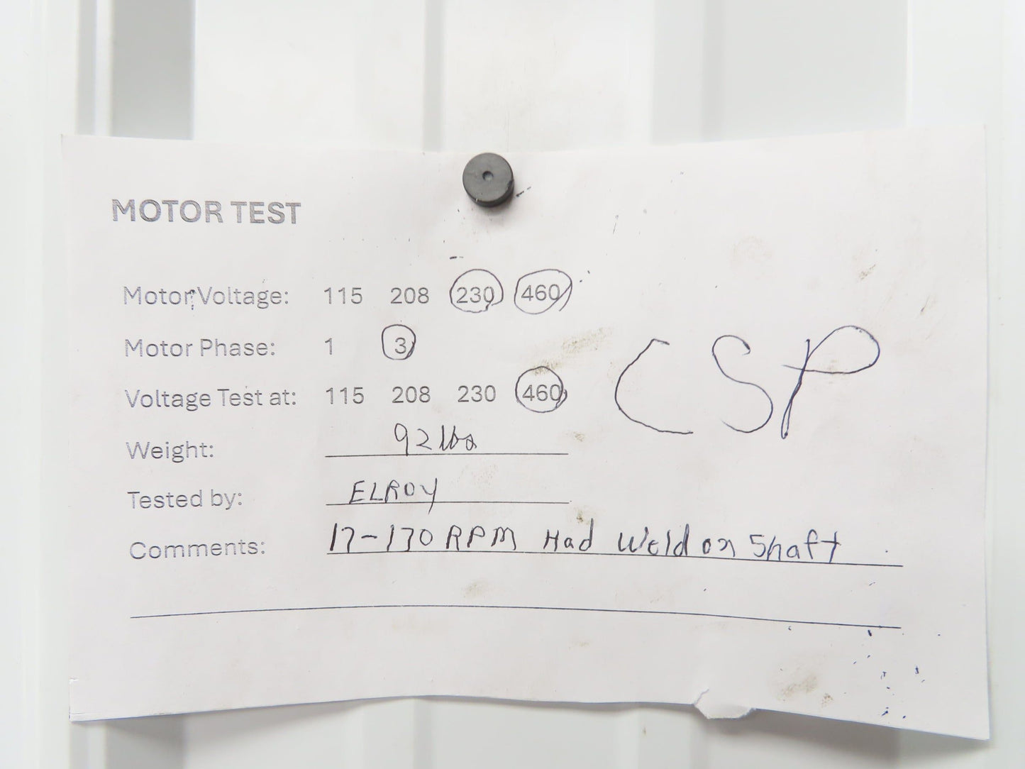 US Motors Varidrive Gearmotor 20:1 Variable Speed 21-208rpm 1/2Hp 230/460V 3PH