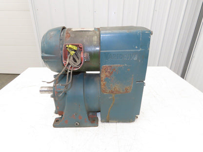 US Motors Varidrive Gearmotor 20:1 Variable Speed 21-208rpm 1/2Hp 230/460V 3PH