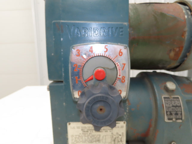 US Motors Varidrive Gearmotor 20:1 Variable Speed 21-208rpm 1/2Hp 230/460V 3PH