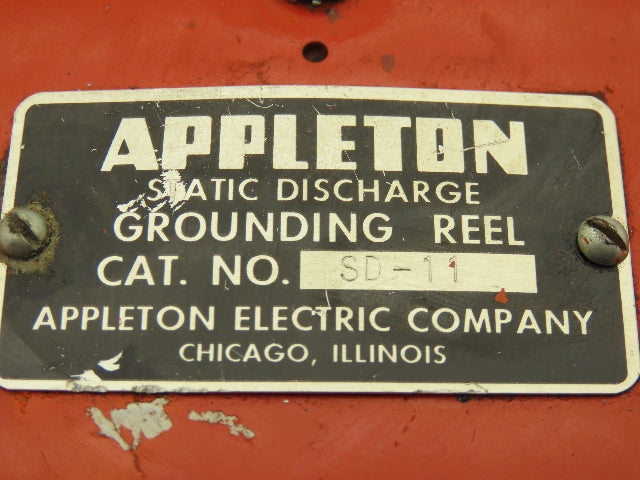 Appleton Electric SD-11 Static Discharge Grounding Cable Reel 50' Length