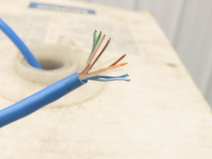 Belden 1583A 006 Wire Spool 24AWG 8 Conductor 800' Blue Shielded Cable