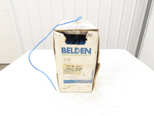 Belden 1583A 006 Wire Spool 24AWG 8 Conductor 800' Blue Shielded Cable