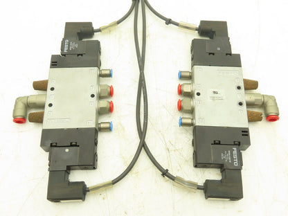 Festo CPE18-M1H-5JS-1/4 5/2 Double Solenoid Valve 1500 l/min Lot of 2