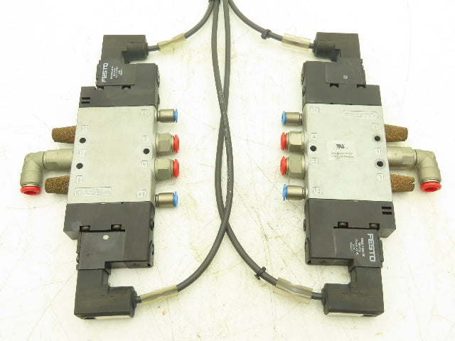 Festo CPE18-M1H-5JS-1/4 5/2 Double Solenoid Valve 1500 l/min Lot of 2