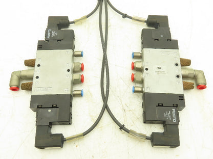 Festo CPE18-M1H-5JS-1/4 5/2 Double Solenoid Valve 1500 l/min Lot of 2