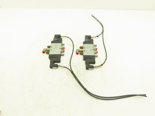 Festo CPE18-M1H-5JS-1/4 5/2 Double Solenoid Valve 1500 l/min Lot of 2