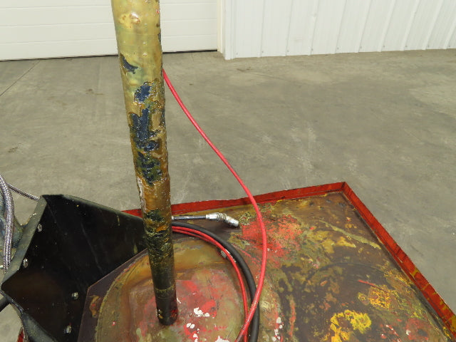 Lincoln V350120000 50:1 Pneumatic Grease Barrel Pump Portable 16Gal 120lb Lifter