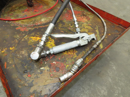 Lincoln V350120000 50:1 Pneumatic Grease Barrel Pump Portable 16Gal 120lb Lifter