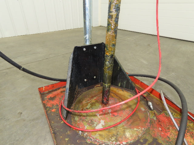 Lincoln V350120000 50:1 Pneumatic Grease Barrel Pump Portable 16Gal 120lb Lifter