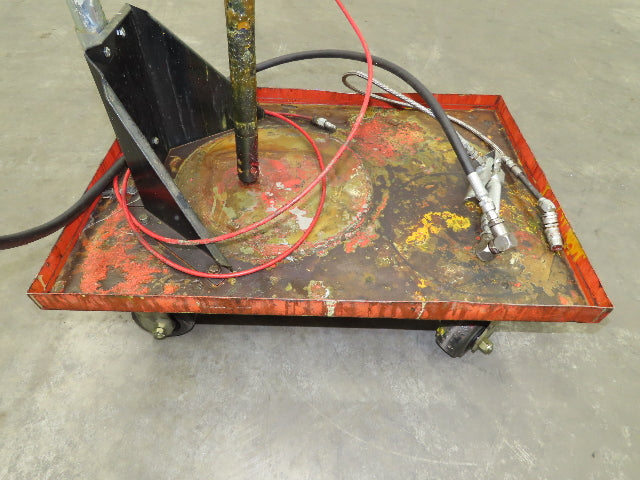 Lincoln V350120000 50:1 Pneumatic Grease Barrel Pump Portable 16Gal 120lb Lifter