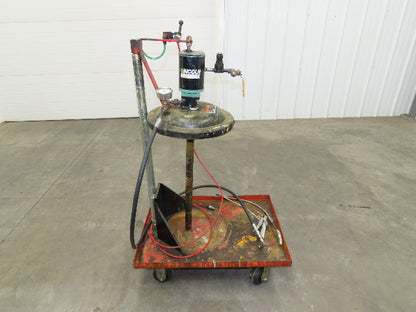 Lincoln V350120000 50:1 Pneumatic Grease Barrel Pump Portable 16Gal 120lb Lifter