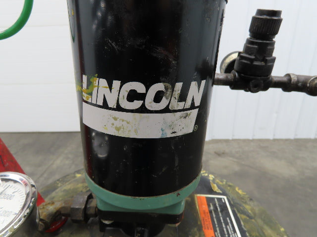 Lincoln V350120000 50:1 Pneumatic Grease Barrel Pump Portable 16Gal 120lb Lifter