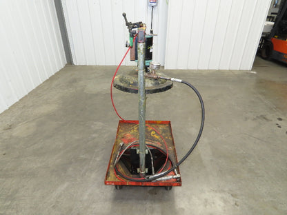 Lincoln V350120000 50:1 Pneumatic Grease Barrel Pump Portable 16Gal 120lb Lifter