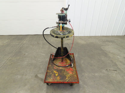 Lincoln V350120000 50:1 Pneumatic Grease Barrel Pump Portable 16Gal 120lb Lifter