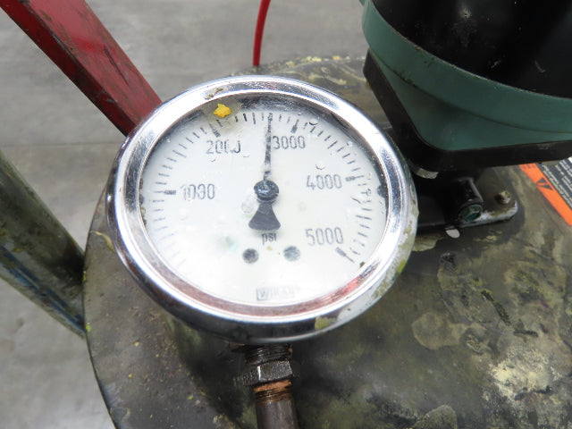 Lincoln V350120000 50:1 Pneumatic Grease Barrel Pump Portable 16Gal 120lb Lifter