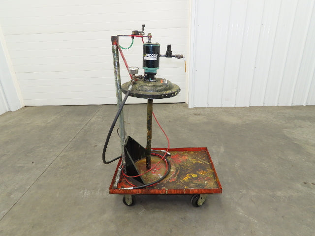 Lincoln V350120000 50:1 Pneumatic Grease Barrel Pump Portable 16Gal 120lb Lifter