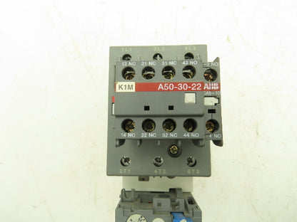 ABB A50-100 Contactor 3-Pole 100A 600VAC 115V Coil w/Overload TA75