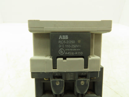 ABB A50-100 Contactor 3-Pole 100A 600VAC 115V Coil w/Overload TA75