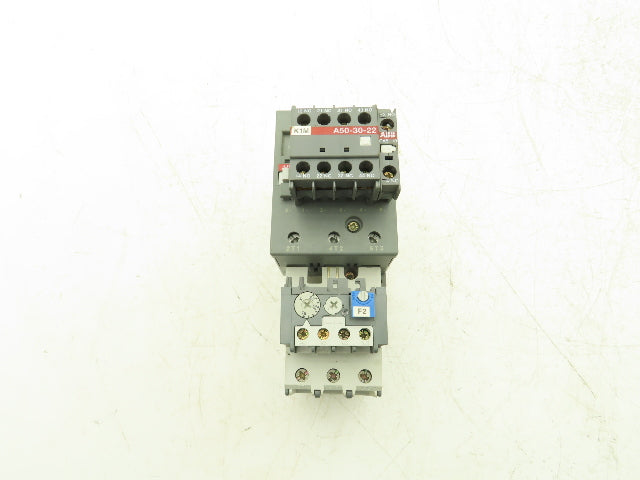 ABB A50-100 Contactor 3-Pole 100A 600VAC 115V Coil w/Overload TA75
