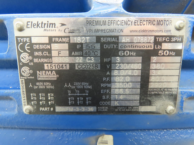 Sampson SC Metal Cut Off Chop Saw 3500RPM 12" Blade 3Hp 230/460V Aluminum