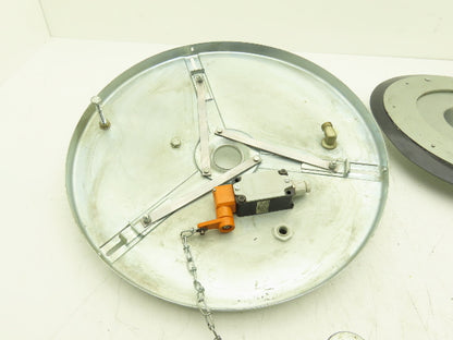 120 lb Drum Barrel Grease Pump Lid Cover Top Follower With Low Level Switch