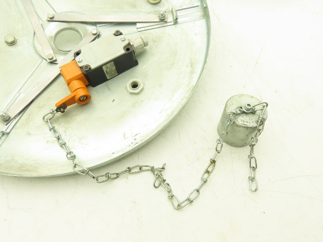 120 lb Drum Barrel Grease Pump Lid Cover Top Follower With Low Level Switch