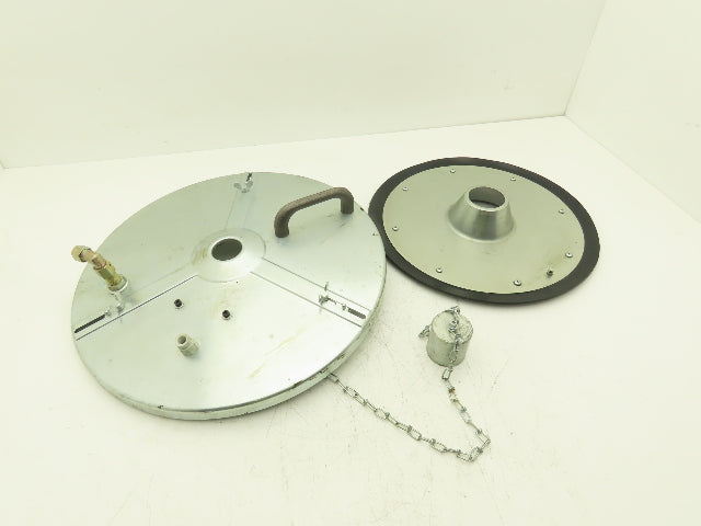 120 lb Drum Barrel Grease Pump Lid Cover Top Follower With Low Level Switch