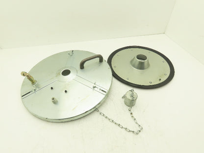 120 lb Drum Barrel Grease Pump Lid Cover Top Follower With Low Level Switch