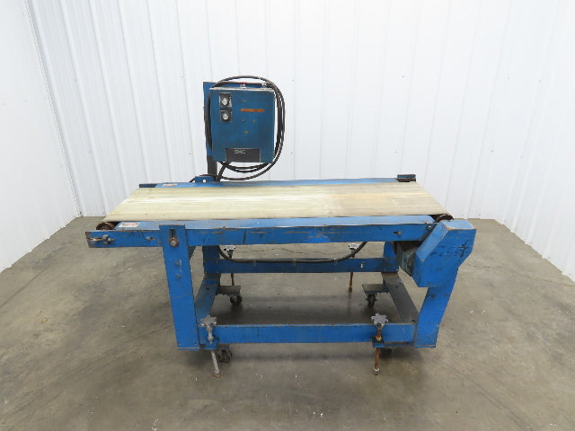 SMC 24"x 61" Slider Bed Conveyor 17" Belt 230V Variable Speed Belt Drive 115FPM