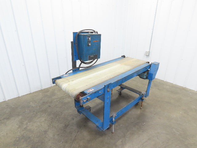 SMC 24"x 61" Slider Bed Conveyor 17" Belt 230V Variable Speed Belt Drive 115FPM