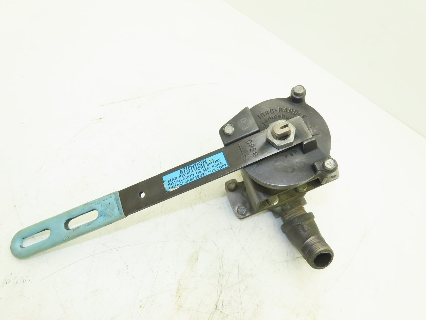 Jamesbury TORQ-HANDLE 1" Ball Valve M-F with Spring Return-to-Closed Handle