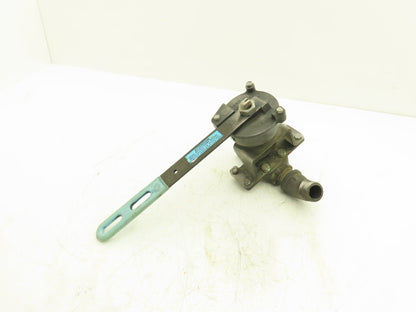 Jamesbury TORQ-HANDLE 1" Ball Valve M-F with Spring Return-to-Closed Handle