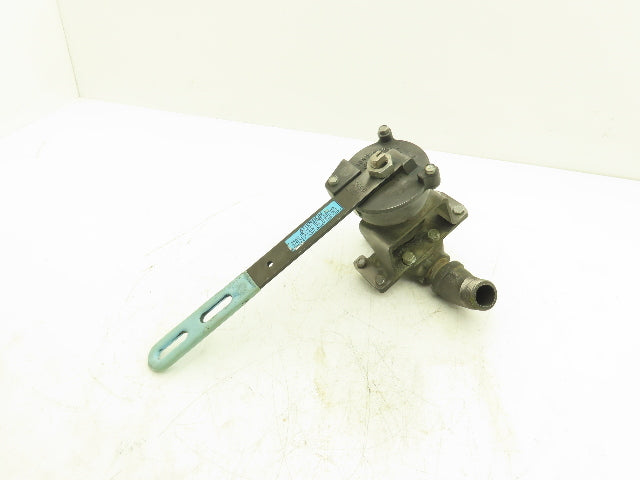 Jamesbury TORQ-HANDLE 1" Ball Valve M-F with Spring Return-to-Closed Handle