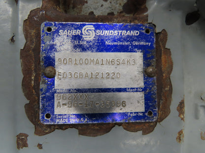 Sauer Danfoss 90R100 Hydraulic Piston Pump Unit 60 Gal 87 GPM 6000 PSI 40 Hp