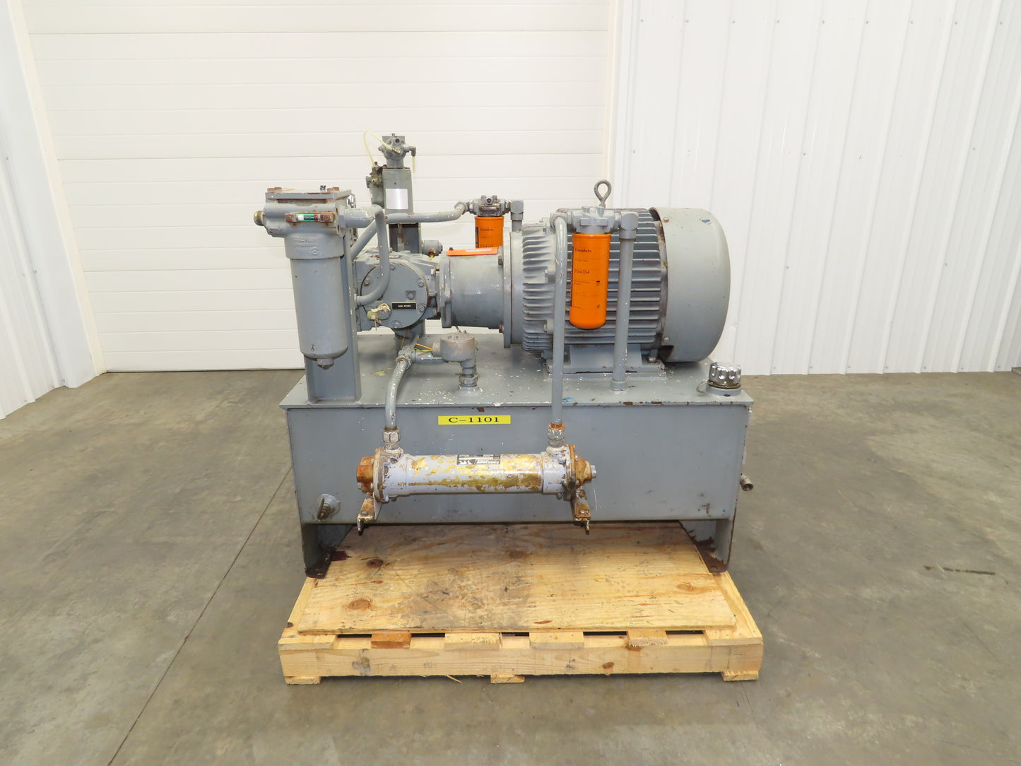 Sauer Danfoss 90R100 Hydraulic Piston Pump Unit 60 Gal 87 GPM 6000 PSI 40 Hp