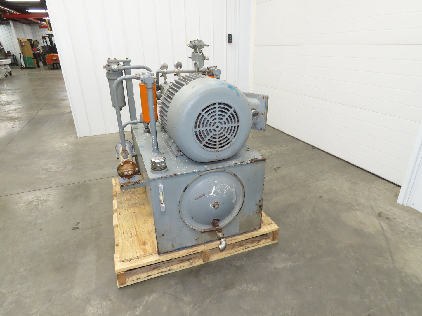 Sauer Danfoss 90R100 Hydraulic Piston Pump Unit 60 Gal 87 GPM 6000 PSI 40 Hp